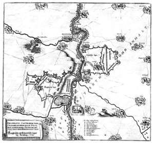 Schwedisches und kaiserliches Lager bei Bernburg 1644