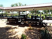 Scottsdale-Stillman Park-15 inch gauge Paradise and Pacific Railroad 2-6-2 Engine num. 12-Texas & Pacific RY Shops-1943