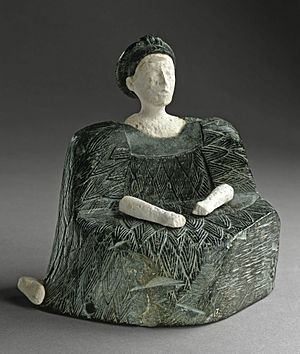 Seated Female Figure LACMA M.2000.1a-f (1 of 3)