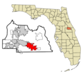 Seminole County Florida Incorporated and Unincorporated areas Oviedo Highlighted