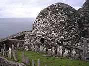 Skellig Michael - cemetery and large oratory