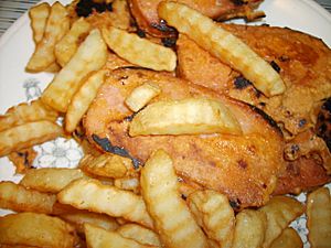 Spam fritters and chips (1126880122).jpg