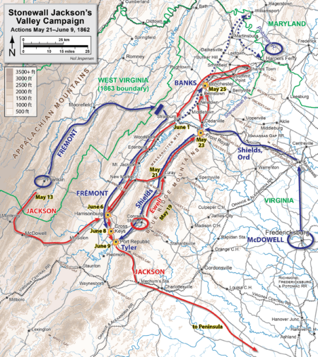 Stonewall Jackson's Valley Campaign May-June 1862
