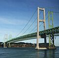 Tacoma Narrows Bridge, Seattle to Portland by train2