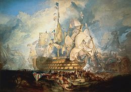 Turner, The Battle of Trafalgar (1822)
