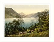 Ullswater from Gowbarrow Park Lake District England