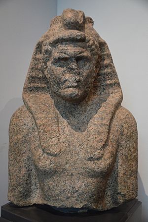 Upper part of an Egyptian statue of Caracalla as a pharaoh, Alexandria National Museum, Egypt