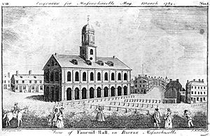 View of Faneuil-Hall in Boston, Massachusetts, March 1789