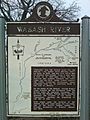 Wabash River historical marker
