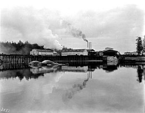Whaling station of the Tyee Co at Tyee, Admiralty Island, Alaska, August 25, 1910 (COBB 18)