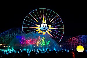 World of Color projected logo