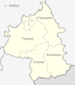 Yambol Oblast map
