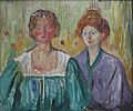 'Olga and Rosa Meissner' by Edvard Munch, Bergen Kunstmuseum
