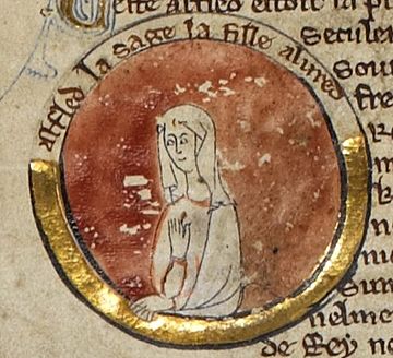 Æthelflæd - MS Royal 14 B V