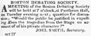 1825 Kean BostonDebating BostonCommercialGazette Oct27