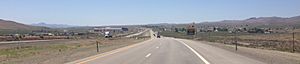 View west along Interstate 80 in Osino,June 2014