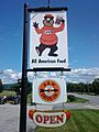 A & W sign in Middlebury, Vermont