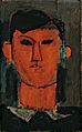 Amedeo Modigliani, c.1915, Portrait de Picasso, oil on cardboard, 43.2 x 26.7 cm