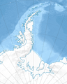 Antarctic Peninsula region relief location map