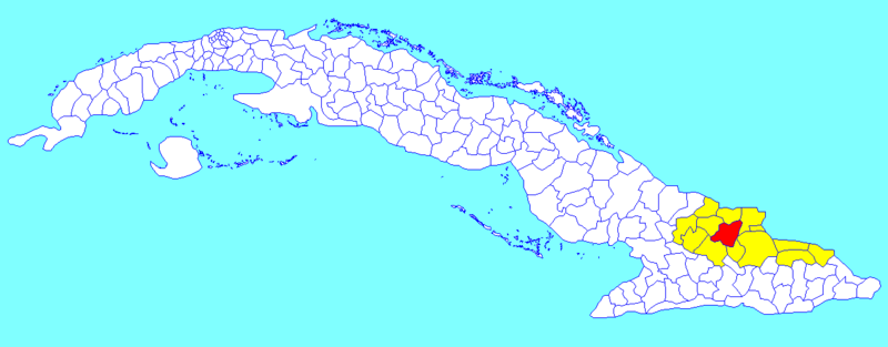 Báguanos (Cuban municipal map)