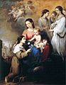 Bartolomé Esteban Perez Murillo - Virgin and Child with St Rosalina of Palermo - WGA16389