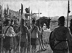 Battle of Bannockburn - Bruce addresses troops
