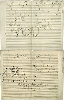 Beethoven opus 101 manuscript
