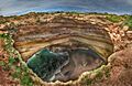 Benagil Cave seen by above