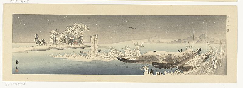 Boten in de sneeuw-Rijksmuseum RP-P-1994-8