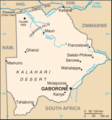 Botswana map