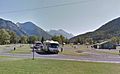 Broad view of Waterton RV Campground, Alberta