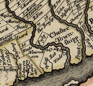 Caleb Pusey Land Holme 1687 Map