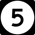 Circle sign 5