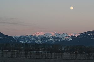Comox Glacier over the Comox Valley