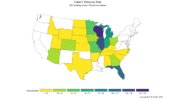 Culvers stores by state