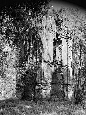 Dorchester Church Tower, Dorchester Creek Junction, Ashley River, north bank (Dorchester County, South Carolina)