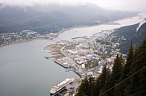 Downtown Juneau and Douglas Island