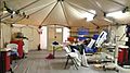 Ebola isolation tent at University Hospital in Newark, New Jersey