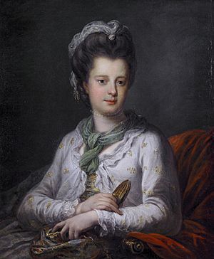 Elizabeth Kerr, née Fortescue, Marchioness of Lothian, by Angelica Kauffmann