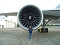 Engine of Jet Airways Boeing 777-300ER