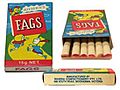 FAGS Candy cigarettes (pre-1990s)