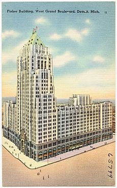 Fisher Building, West Grand Boulevard, Detroit, Mich (65799)