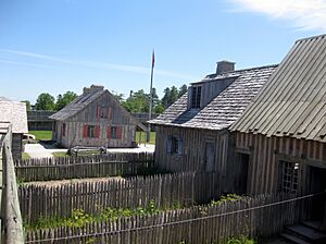 Fort Michilimackinac backyards