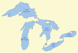 Straits of Mackinac is located in Great Lakes