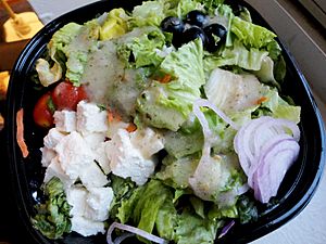 Greek salad from supermarket