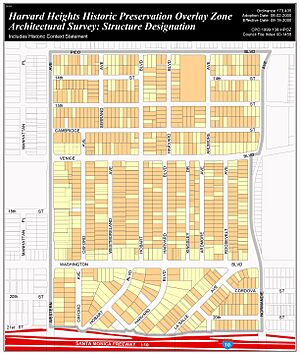 Harvard Heights HPOZ Map