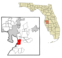 Location in Hillsborough County and the U.S. state of Florida