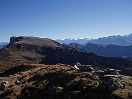 View from Hohgant mountain near Eriz