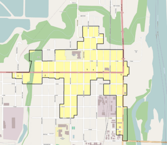 Boundary map of the historic district.