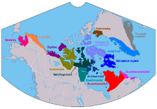 Inuktitut dialect map